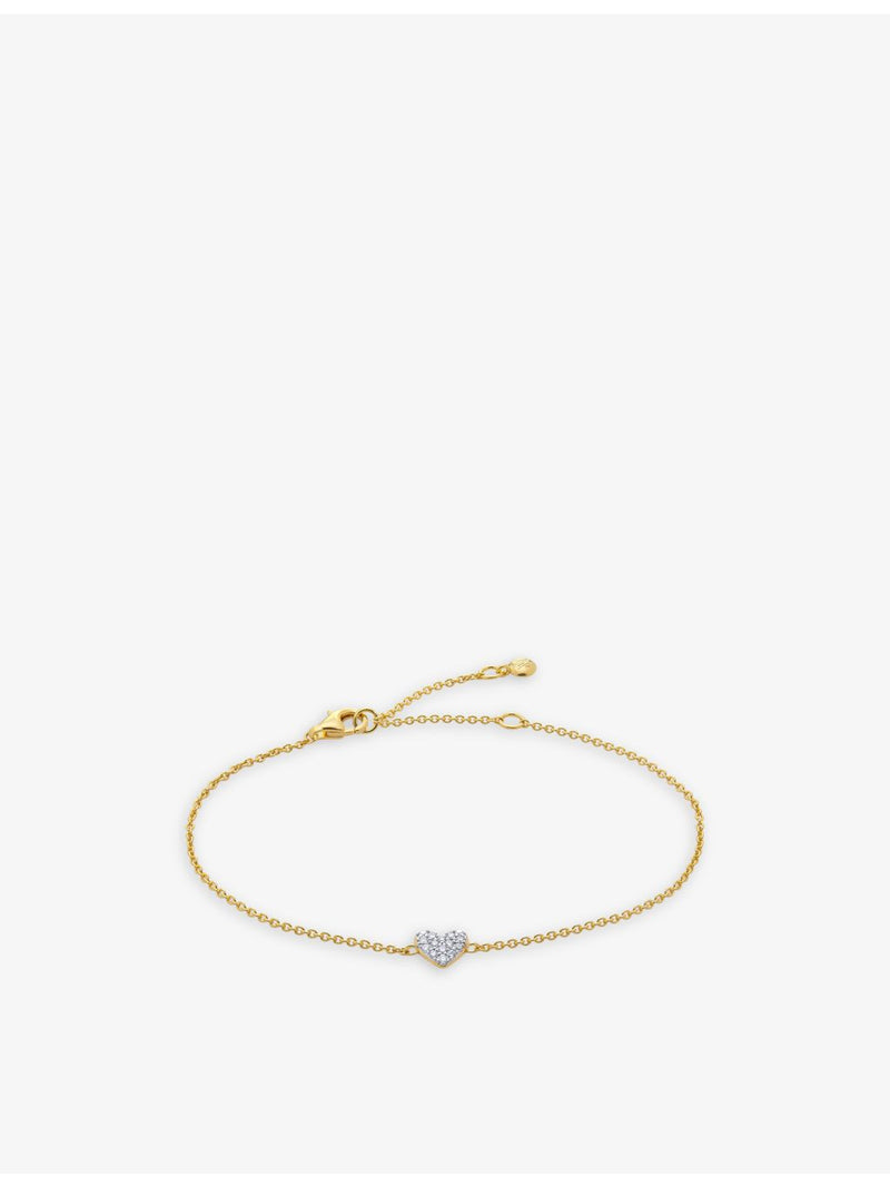 Monica Vinader 1.41ct diamond bracelet 18ct yellow gold-plated vermeil, UK version