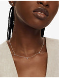 Monica Vinader sterling silver heart charm necklace, UK version