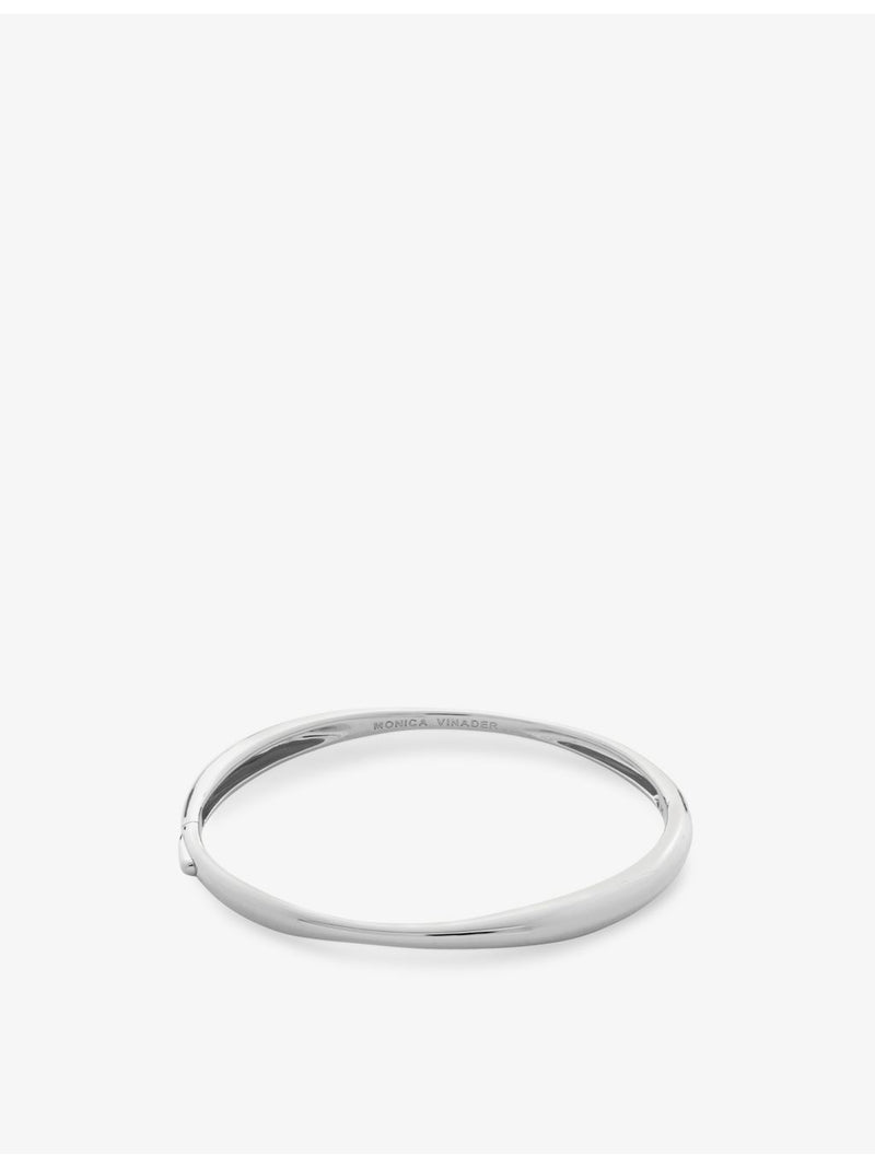 Monica Vinader Nura Reef sterling silver bangle, UK version