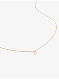 Monica Vinader pendant necklace letter D 14ct yellow gold - British product