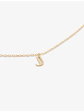 Monica Vinader letter J 14ct yellow-gold pendant necklace, UK version