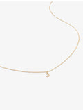 Monica Vinader letter J 14ct yellow-gold pendant necklace, UK version