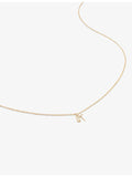 Monica Vinader 14ct yellow-gold letter K pendant, imported from the UK
