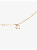 Monica Vinader letter Q 14ct yellow-gold pendant necklace, imported from the UK