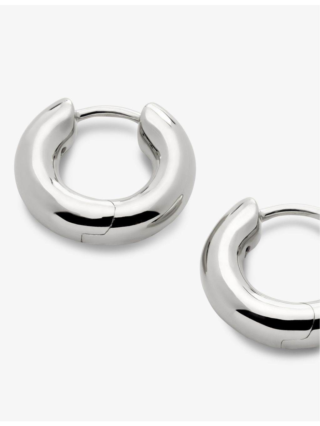 Monica Vinader Essential Click sterling-silver earrings, UK version