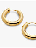 Monica Vinader small gold vermeil hoop earrings, UK version