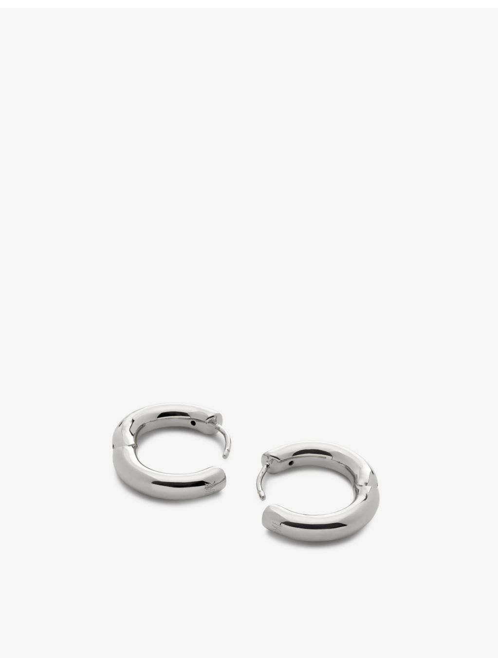 Monica Vinader small sterling silver hoop earrings (British brand)
