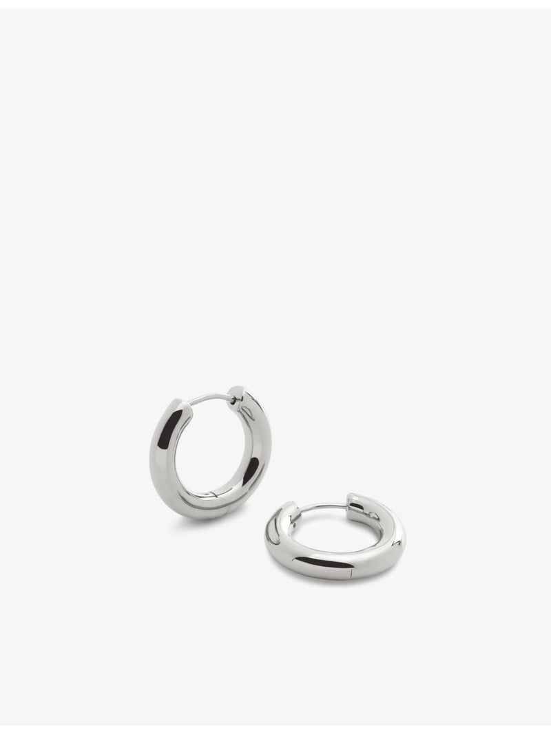 Monica Vinader small sterling silver hoop earrings (British brand)