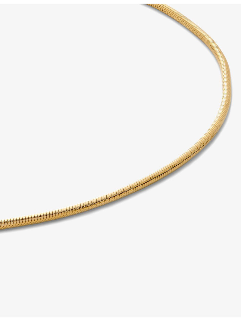 Monica Vinader 18ct gold vermeil snake necklace, 46cm (British brand)