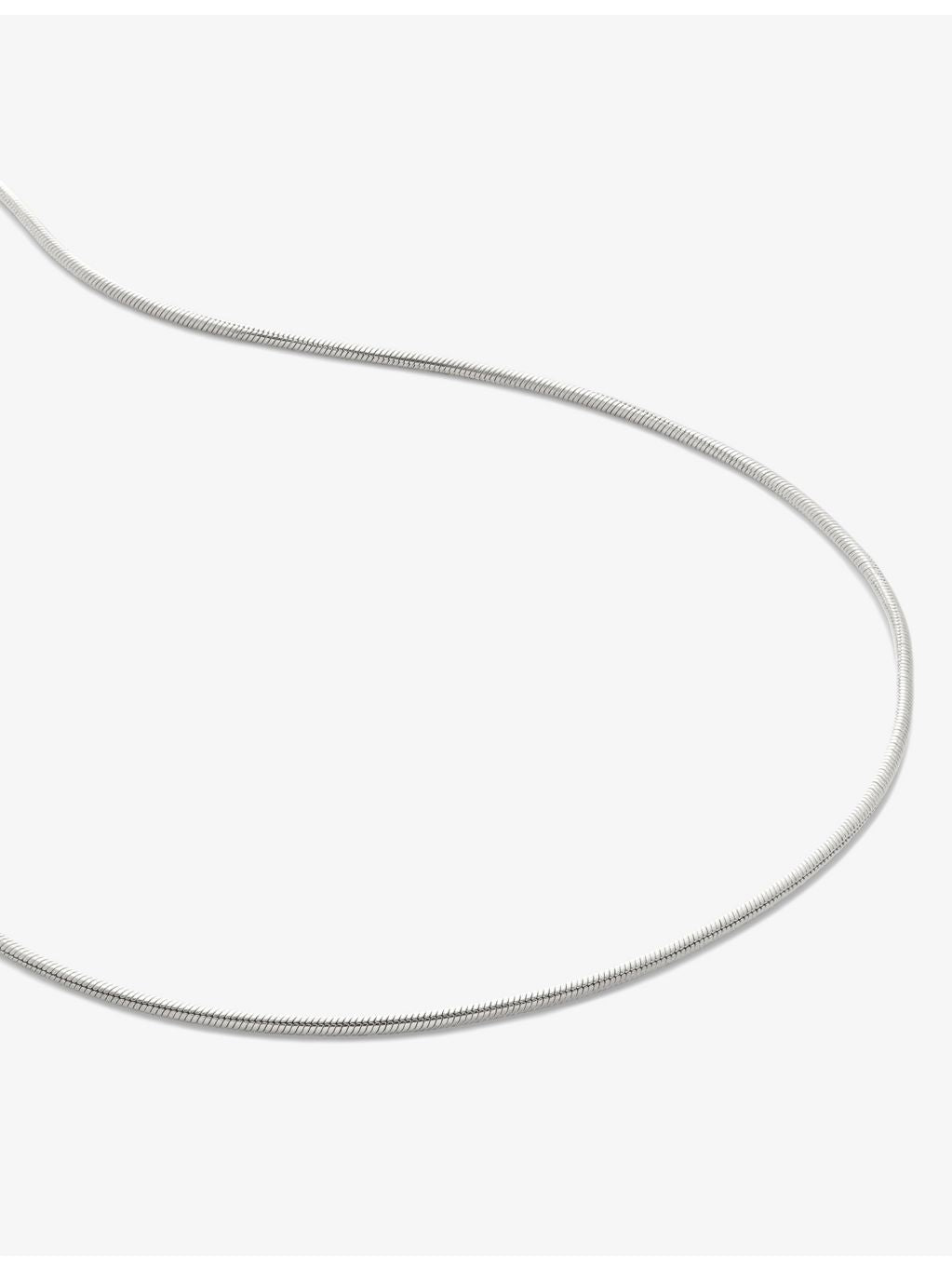 Monica Vinader thin snake necklace sterling silver 46cm, UK version