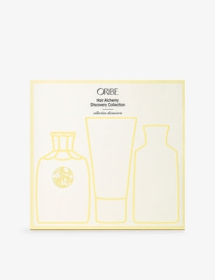 Oribe Hair Alchemy discovery set with shampoo, conditioner and serum (British brand)