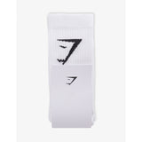 Branded pack of three cotton-blend socks - S