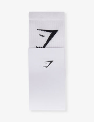 Gymshark Pack of Three Cotton-Blend Socks