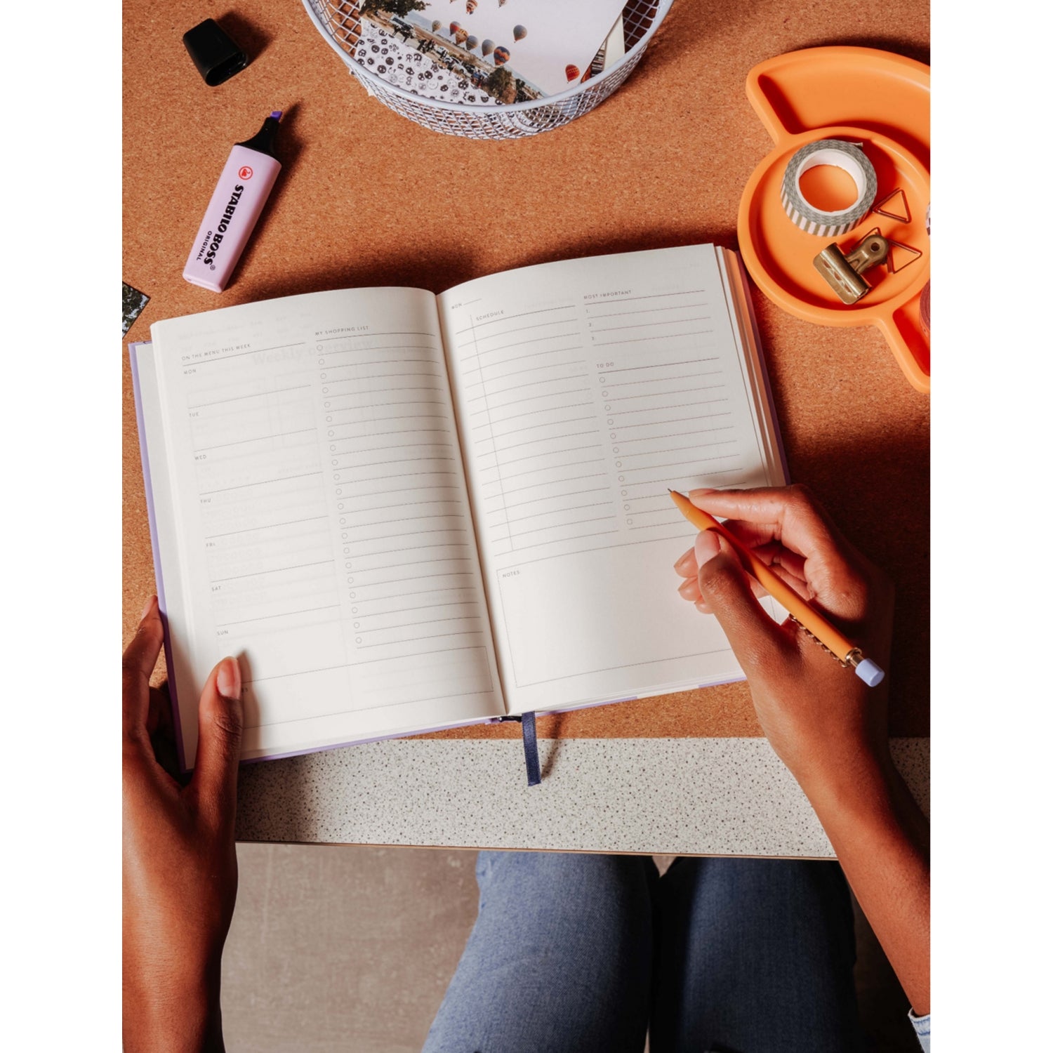 Papier Joy Daily paper planner 15.3cm x 21.5cm (British brand)