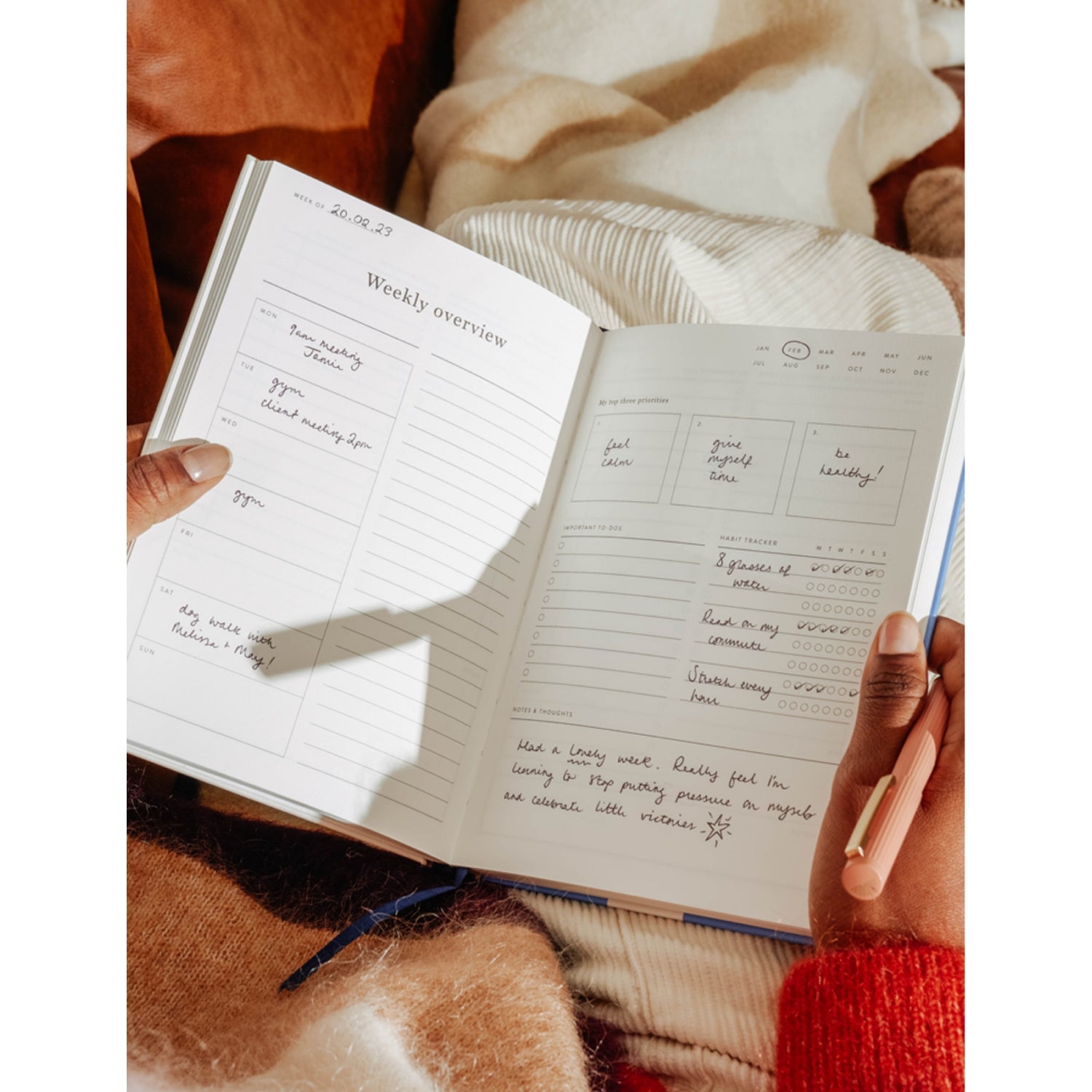 Papier Joy Daily paper planner 15.3cm x 21.5cm (British brand)