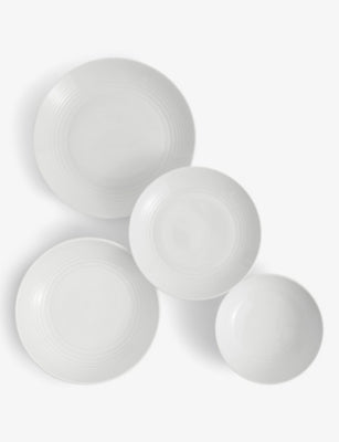 Gordon Ramsay Maze 16-piece porcelain dinner set (British brand)