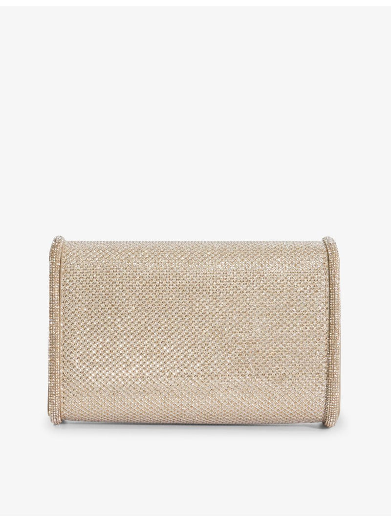 Dune woven clutch bag chain-strap, imported from the UK