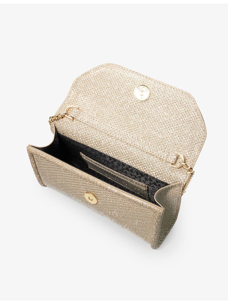 Dune woven clutch bag chain-strap, imported from the UK