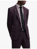 HUGO monogram jacquard silk tie with wide blade, imported from the UK