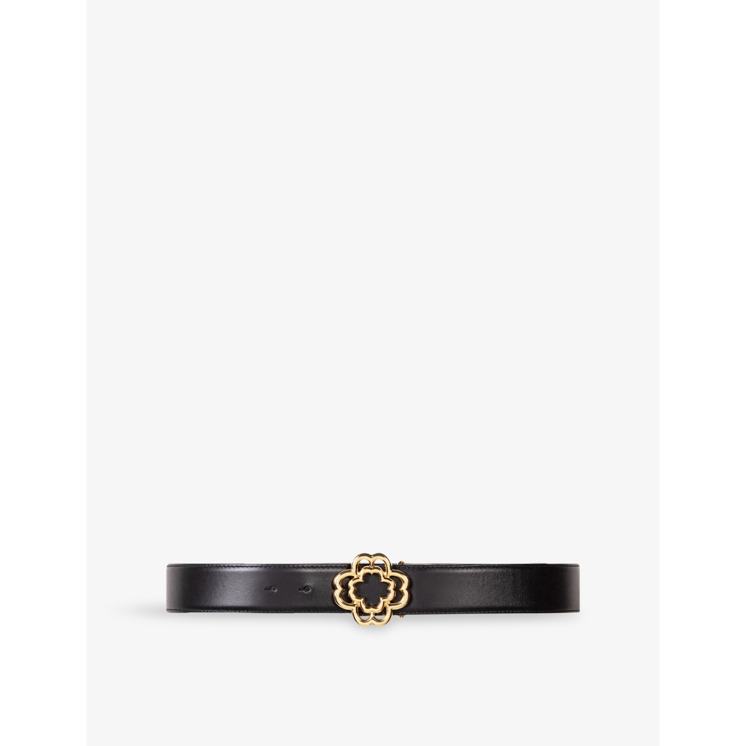 Butterfly rhinestone-embellished leather belt - 8