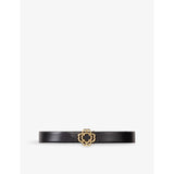 Butterfly rhinestone-embellished leather belt - 8
