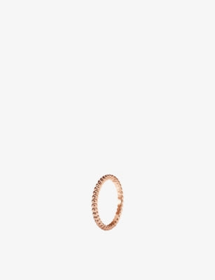 Van Cleef & Arpels Perlée Pearls Small Motif 18ct Rose Gold Ring