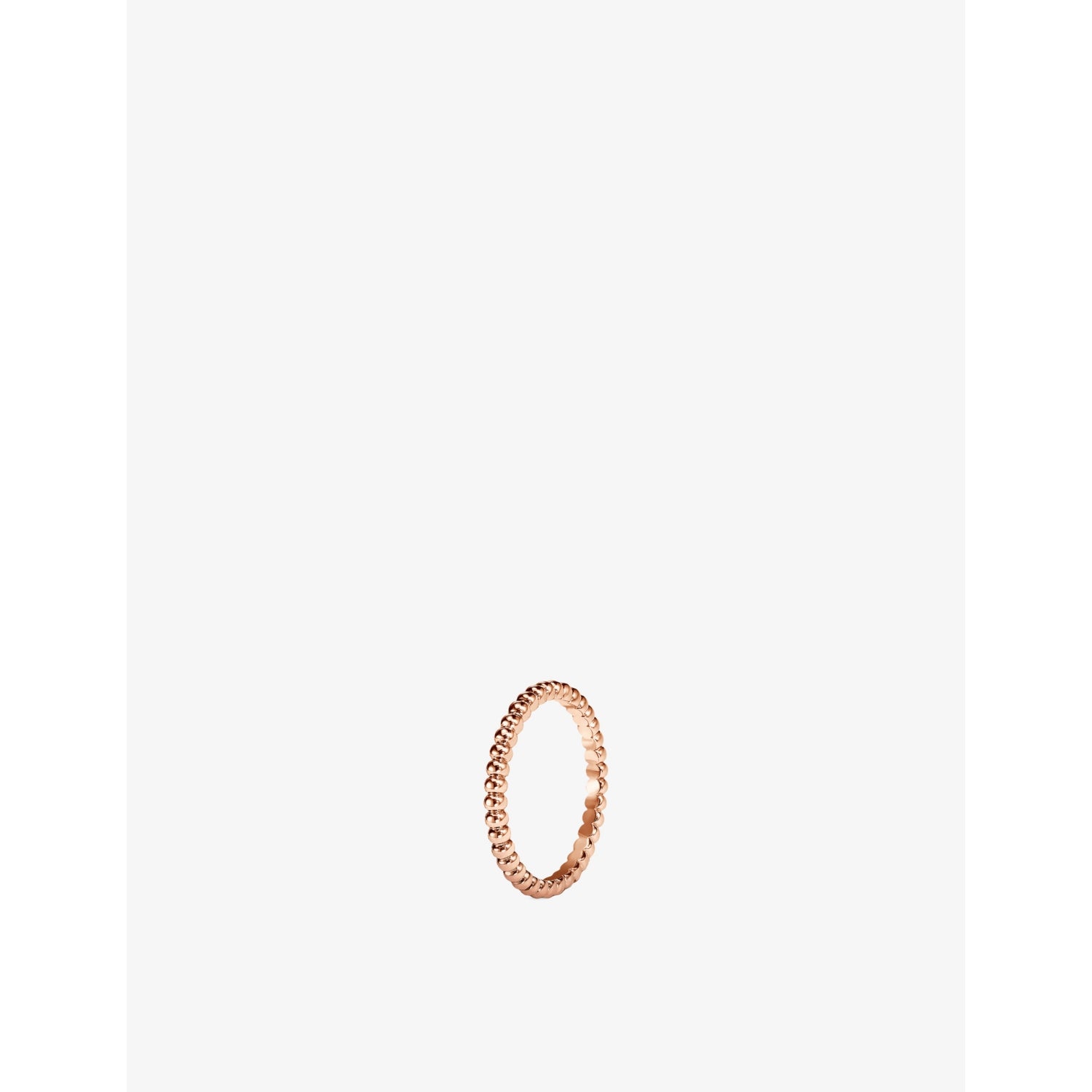 Perlée Pearls Small Motif 18ct Rose Gold Ring - K