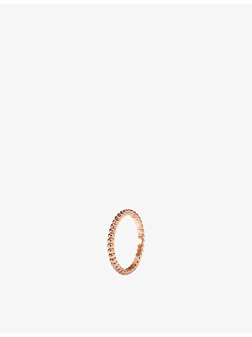 Van Cleef & Arpels Perlée rose gold ring, imported from the UK