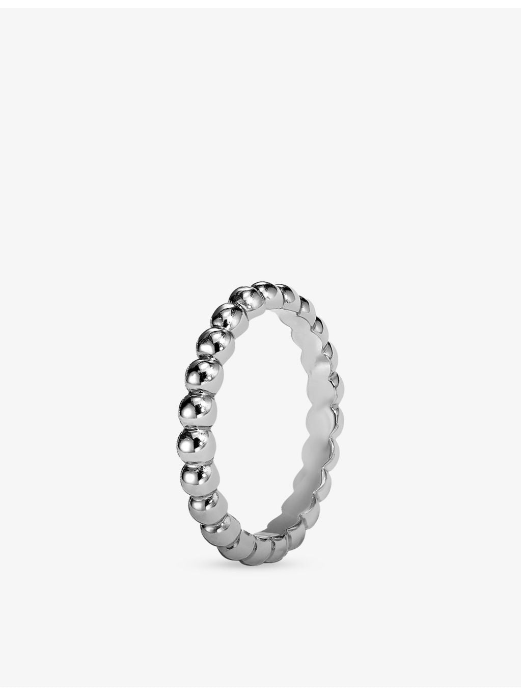Van Cleef & Arpels Perlée Medium ring, rhodium plated - British product