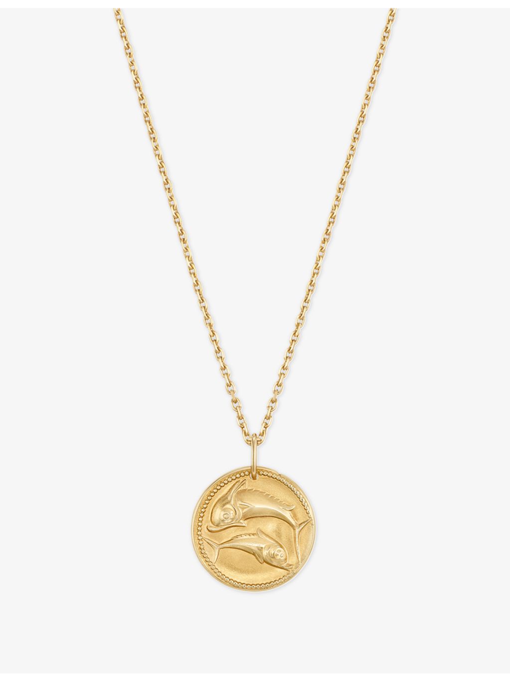 Van Cleef & Arpels Pisces zodiac medal 18ct yellow gold, imported from the UK