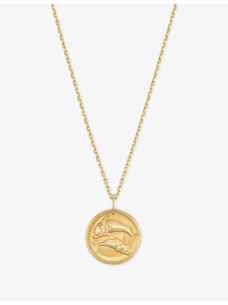 Van Cleef & Arpels Pisces zodiac medal 18ct yellow gold, imported from the UK