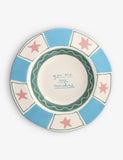 Laetitia Rouget hand-painted stoneware dinner plate 26cm (British brand)