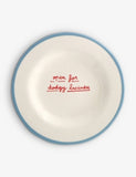 Laetitia Rouget 'Open for Dodgy Business' dessert plate 20cm, UK version