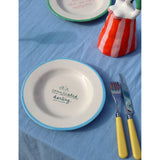 Laetitia Rouget It's Complicated Darling stoneware plate 20cm, imported from the UK