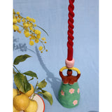 Laetitia Rouget Nina hand-painted ceramic candleholder 22cm, UK version