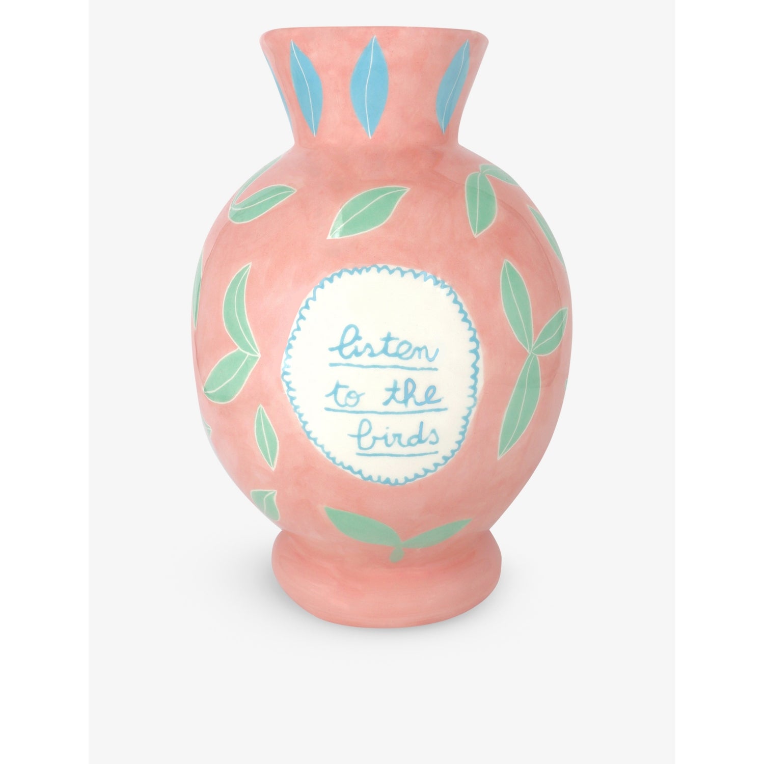 Laetitia Rouget Listen To The Birds earthenware vase 28cm, UK version