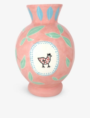 Laetitia Rouget Listen To The Birds earthenware vase 28cm, UK version