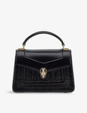 Bvlgari Serpenti Forever mini stud-embellished leather handbag (British brand)