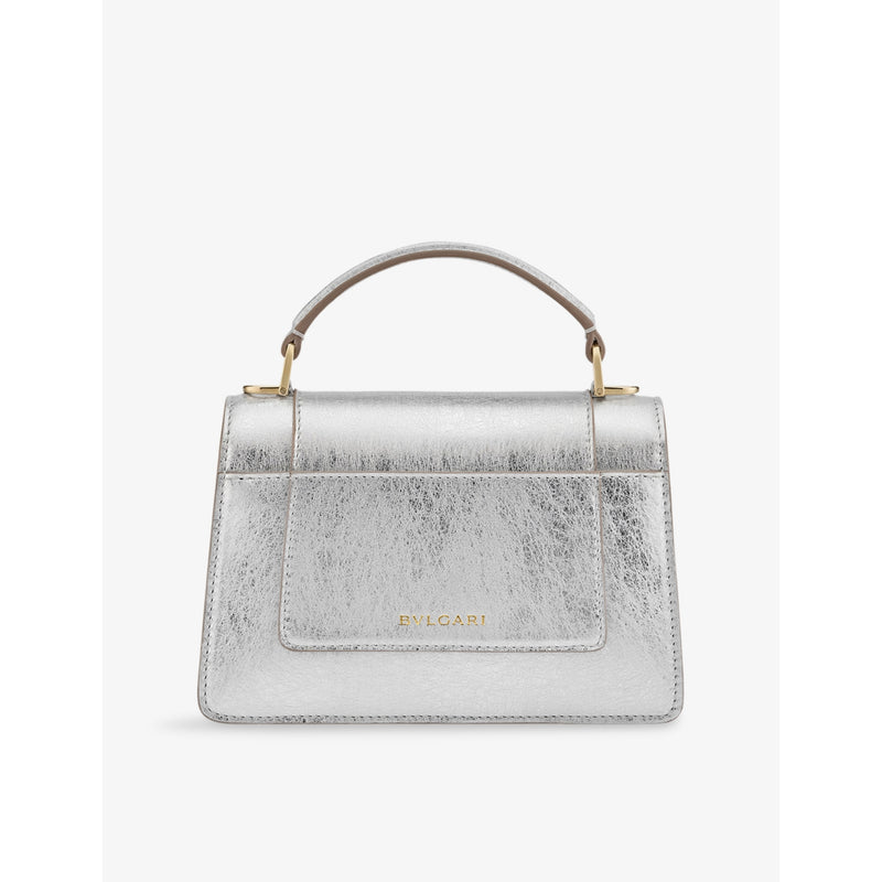 Bvlgari Serpenti Forever mini stud-embellished leather handbag (British brand)