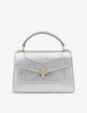 Bvlgari Serpenti Forever mini stud-embellished leather handbag (British brand)