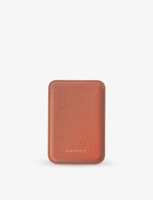 MINTAPPLE logo-embossed MagSafe leather wallet (British brand)