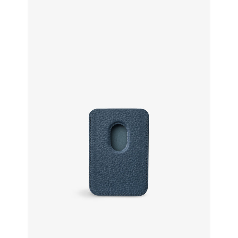 Mintapple logo-embossed MagSafe leather wallet for iPhone (British brand)