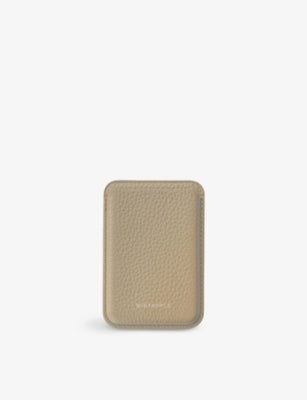 MINTAPPLE leather MagSafe wallet with embossed logo (British brand)