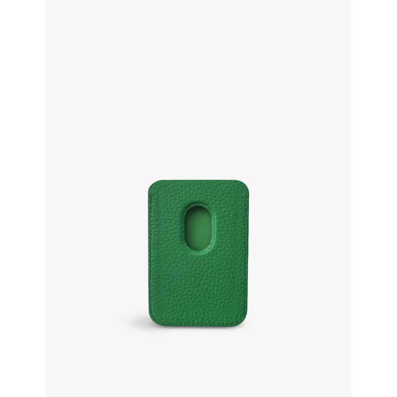 MINTAPPLE MagSafe leather wallet logo embossed (British brand)
