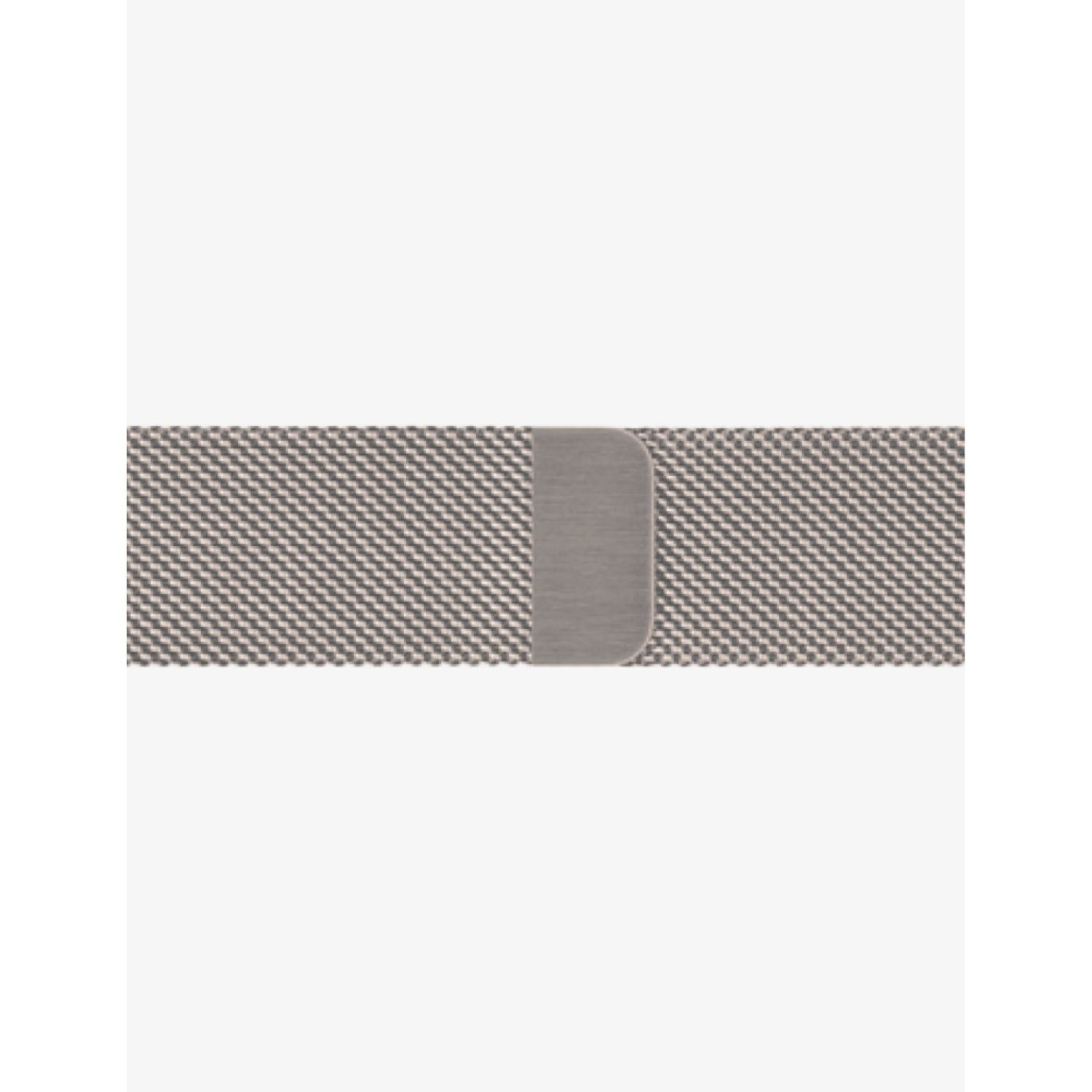 Mintapple Milanese stainless-steel watch strap 44mm in Starlight, imported from the UK