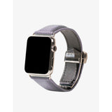 MINTAPPLE grained-leather and steel watch strap 44mm (British brand)