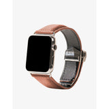 MINTAPPLE grained-leather and stainless-steel strap 44mm (British brand)