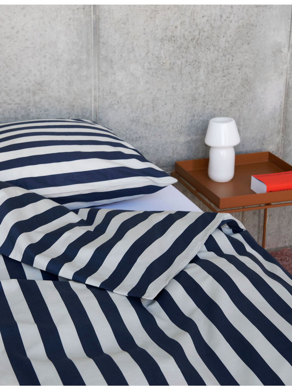 HAY Ete stripe-print double cotton duvet cover 200x200cm, UK version