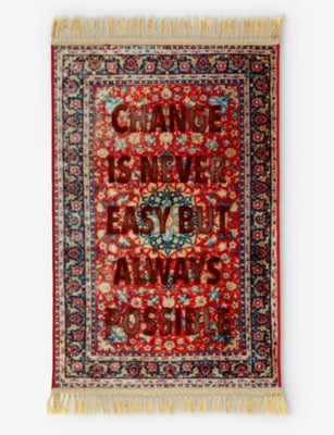 Seletti woven rug Change is Possible 120x80cm, UK version