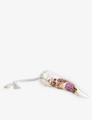 Seletti porcelain lucky horn Kintsugi 33cm, UK version